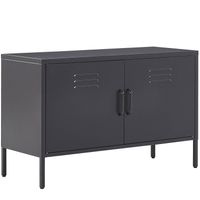 Beliani URIA - Sideboard-Zwart-Staal