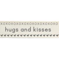 Vaessen Creative • ribbon 2mx15mm eng hugs and kisses