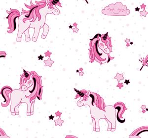 Behang kinderkamer Doodle stijl eenhoorn wereld