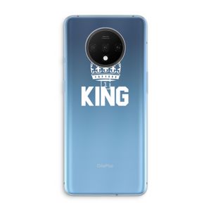 King zwart: OnePlus 7T Transparant Hoesje
