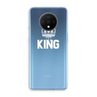 King zwart: OnePlus 7T Transparant Hoesje