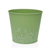 Bloempot Versa Zink Groen Metaal (16 cm)