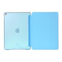 Pure kleur samenvoegen horizontale Flip lederen case voor iPad Pro 10 5 inch/iPad Air (2019) met houder (blauw)