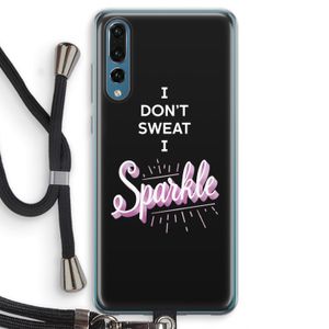 Sparkle quote: Huawei P20 Pro Transparant Hoesje met koord