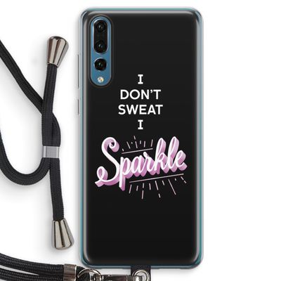 Sparkle quote: Huawei P20 Pro Transparant Hoesje met koord