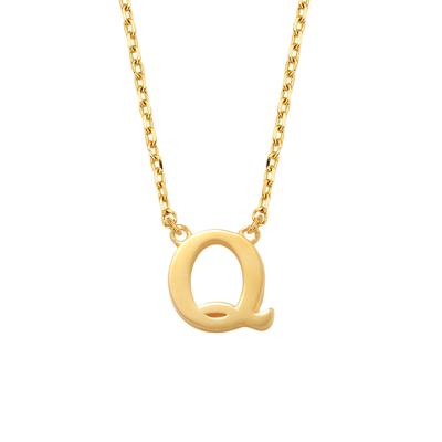Minimalistische letter ketting - 14K GOUD - Goud - Q