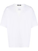 Raf Simons t-shirt à empiècement en résille - Blanc - thumbnail