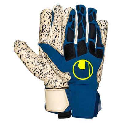 Uhlsport Keepershandschoenen Hyper Act Supergrip+ HN - Blauw/Wit/Fluo Yellow Uhlsport Keepershandschoenen Hyper Act Supergrip+ HN - Blauw/Wit/Fluo Yellow