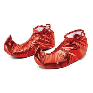 Rood metallic kerstelf schoenen voor volwassenen   -