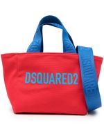 DSQUARED2 petit sac cabas à logo imprimé - Rouge