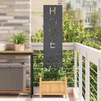 Tuin Privacy Screen Antraciet 32 x 140 cm Koudgewalst staal