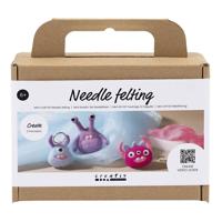 Creativ Company Mini hobbyset naaldvilten monster maken