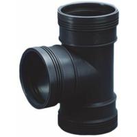 Wavin T-Stuk 88° Zwart 90mm - Duurzaam PP Copolymeer, Weer- & Hittebestendig, Eenvoudig te Installeren