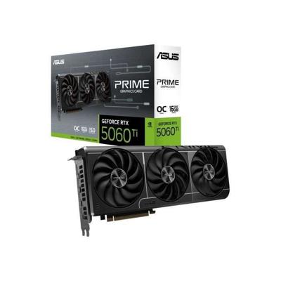 Grafische kaart - ASUS - Prime -RTX5060TI-O16G NVIDIA GeForce RTX 5060 Ti 16 GB GDDR7