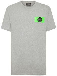 Plein Sport t-shirt en coton à patch logo - Gris