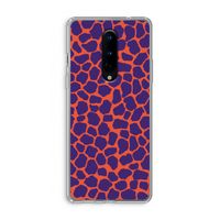 Purple Giraffe: OnePlus 8 Transparant Hoesje