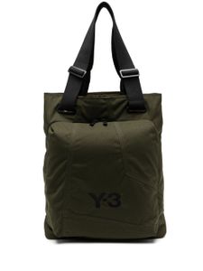 Y-3 sac cabas à poche zippée - Vert