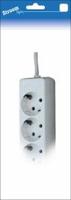 Stroomlijn TCD RA 3-voudig 1,5 meter snoer wit 6672200