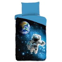 Kinderdekbedovertrek Katoen - 140x200 cm Blauw - Dessin: Sterren - Good Morning - Dekbed-Discounter.nl Kinderdekbedovertrek Katoen - 140x200 cm Blauw - Dessin: Sterren - Good Morning - Dekbed-Discounter.nl