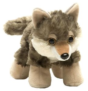 Pluche dieren knuffels Wolf van 18 cm   -