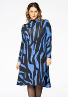 Yoek Gebreide jurk NICE | Blauw | Maat 58/60