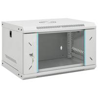 VidaXL Netwerkkast wandgemonteerd 6u 19" ip20 53x40x30 cm