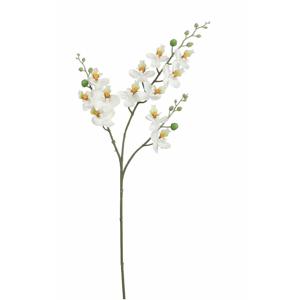 Kunstbloem Orchidee tak - wit - 75 cm - Kunst zijdebloemen