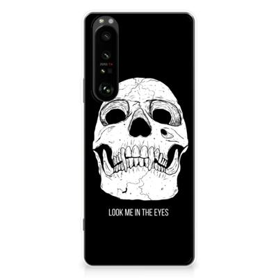 Silicone Back Case Sony Xperia 1 III Skull Eyes Silicone Back Case Sony Xperia 1 III Skull Eyes