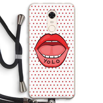 Yolo Denise: Xiaomi Redmi 5 Transparant Hoesje met koord