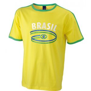 Geel heren t-shirt Brazilie