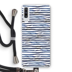 Verrassende lijnen: Samsung Galaxy A70 Transparant Hoesje met koord