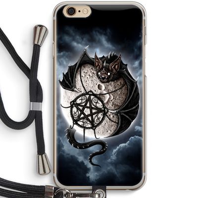Volle maan: iPhone 6 / 6S Transparant Hoesje met koord