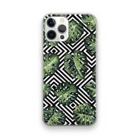 Geometrische jungle: iPhone 12 Pro Transparant Hoesje