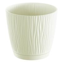 Prosperplast Plantenpot - kunststof - creme wit - D17 x H16 cm