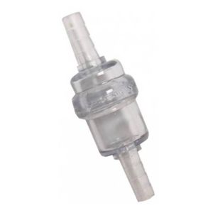 Benzinefilter universeel rond 6 mm.