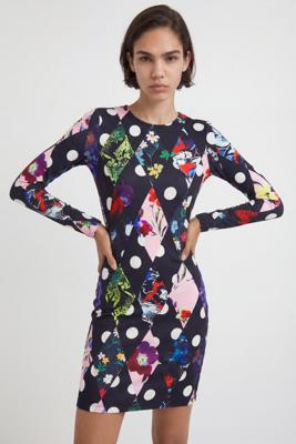 Korte slim fit jurk met ruiten - BLACK - XL Korte slim fit jurk met ruiten - BLACK - XL