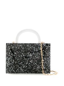 ESTILÉ Mochi glitter-detail mini bag - Noir