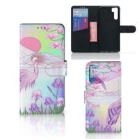 OPPO A91 | Reno3 | Telefoonhoesje | Met pasjeshouder | Bird