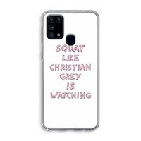 Christian Grey: Samsung Galaxy M31 Transparant Hoesje