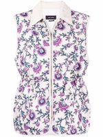 ISABEL MARANT gilet zippé à fleurs - Tons neutres