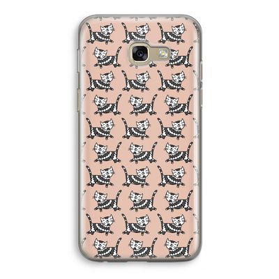 Zwarte poes: Samsung Galaxy A5 (2017) Transparant Hoesje