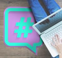 Hashtag modern vinyl tapijt