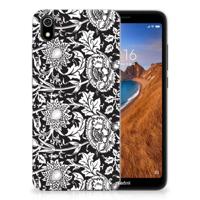 Xiaomi Redmi 7A | TPU Case | Black Flowers