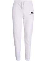 Karl Lagerfeld pantalon de jogging à logo imprimé - Blanc - thumbnail