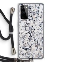 Gespikkelde marmer: OnePlus 9 Pro Transparant Hoesje met koord