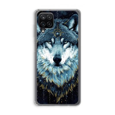 Darkness Wolf: Samsung Galaxy A12 Transparant Hoesje