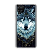 Darkness Wolf: Samsung Galaxy A12 Transparant Hoesje