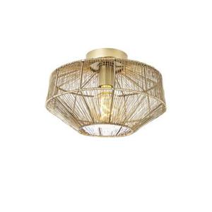 QAZQA Moderne plafondlamp messing 30 cm - Bolti