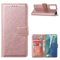 Book Cover Xiaomi Mi 10 Lite Hoesje Rose met Pasjeshouder