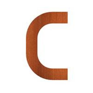 Cortenstaal 9 cm, letter. C